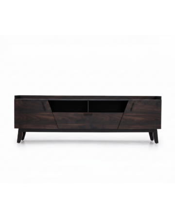 Mesa de TV Evano Moderna 2m Con Puertas Color Chocolate 