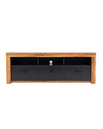 Mesa de TV Niza Moderno 1.80m - Color Natural y Negro