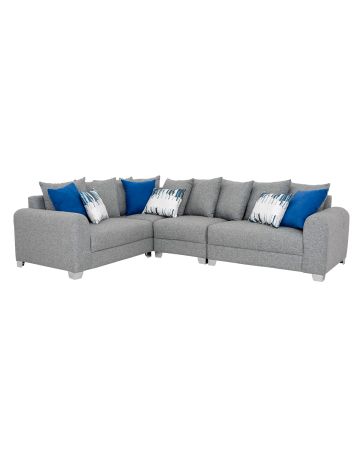 SALA  BLUE  DISEÑO MODULAR COLOR GRIS DE 3 PIEZAS 