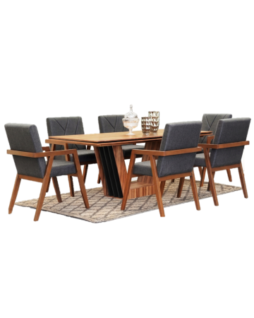 Antecomedor York 6 personas - Color Natural