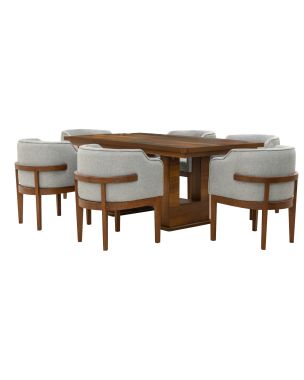 COMEDOR FERRERO RECTANGULAR DE 6 SILLAS
