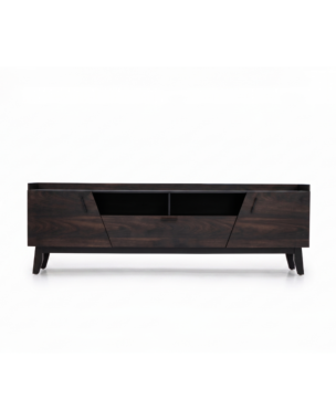 Mesa de TV Evano Moderna 2m Con Puertas Color Chocolate 