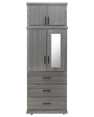 ROPERO DE .80 CM GRIS 