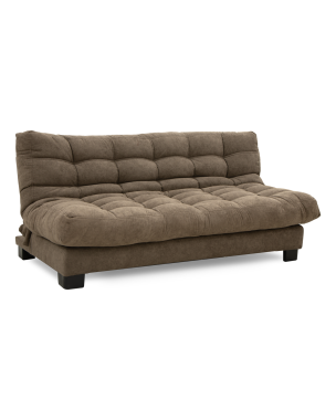 Sofá Cama Reclinable Bristol con Capitonado Profundo – Color Café