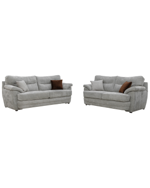 Sala Wanda de 2 Piezas (Sofá y Love Seat) – Color Gris