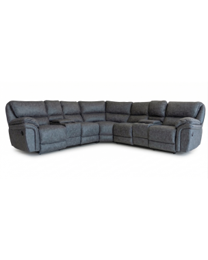 Sala Modular Reclinable Paradise 3 piezas - Color Gris